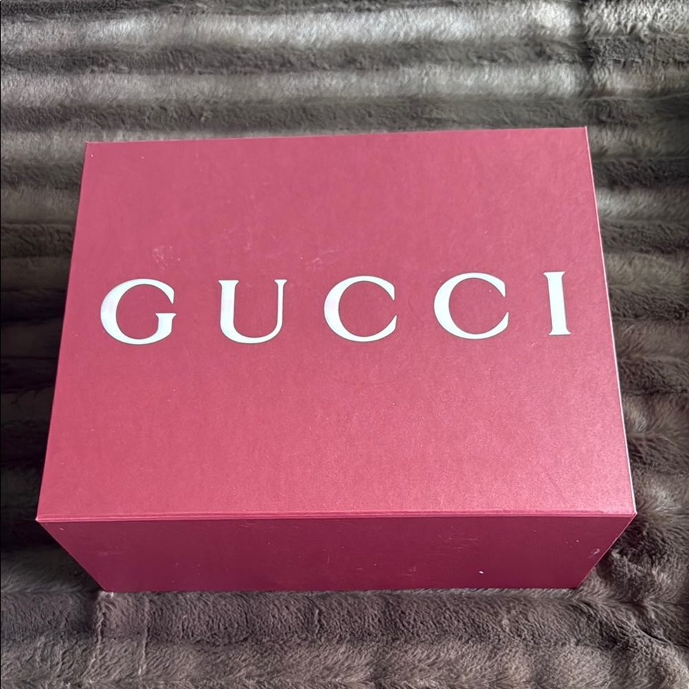 Gucci Burgundy Box with White Logo